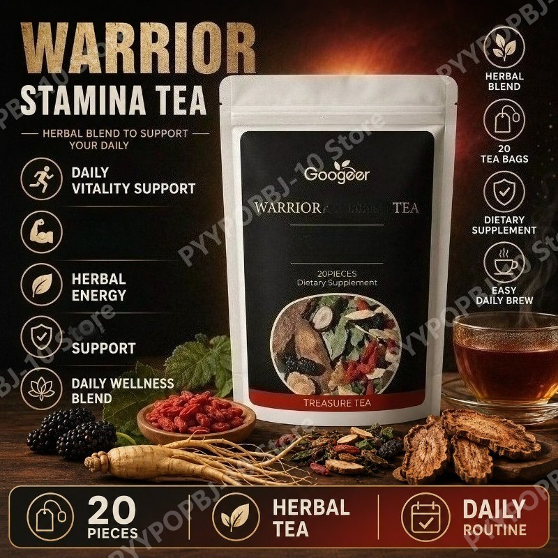 Herbal Wellness Blend - グーガー ボタニカルハーブサプリメントブレンド 20袋入り ブラックマルベリー ゴジベリー配合 男性のための毎日の健康維持に