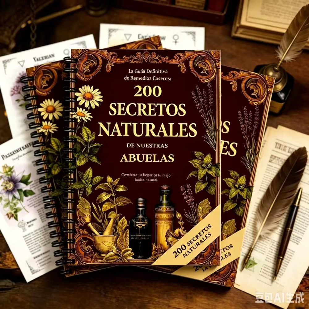 Herbal Wellness Guide - 200の自然の秘密 A5 スペインの漢方薬ガイド、おばあちゃんの家庭療法と自然健康の本